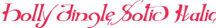 Holly Jingle Solid Italic